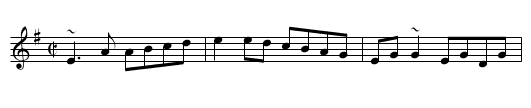 John Brosnan's Reel - staff notation