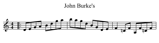 John Burke's - staff notation