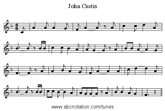 John Curtis - staff notation