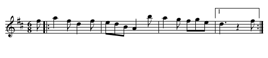 John David's cat - staff notation