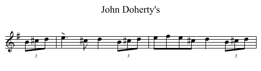 John Doherty's - staff notation