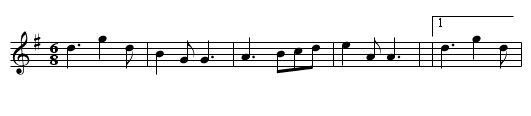 John Ferguson's - staff notation
