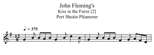 John Fleming's - staff notation