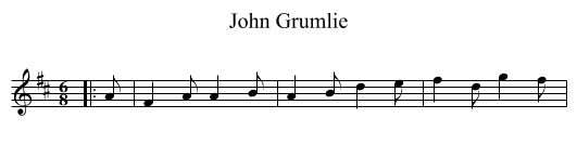 John Grumlie - staff notation