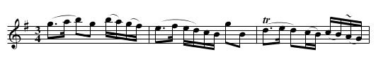 John Heir of the Glen - staff notation