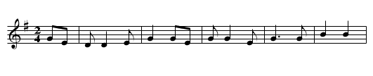 John Henry - staff notation