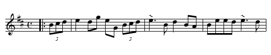 John in the Fog - staff notation
