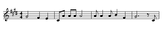 John Jacob Jingleheimer Schmidt - staff notation
