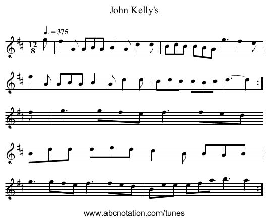 John Kelly's - staff notation