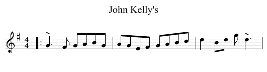 John Kelly's - staff notation