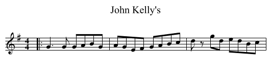 John Kelly's - staff notation