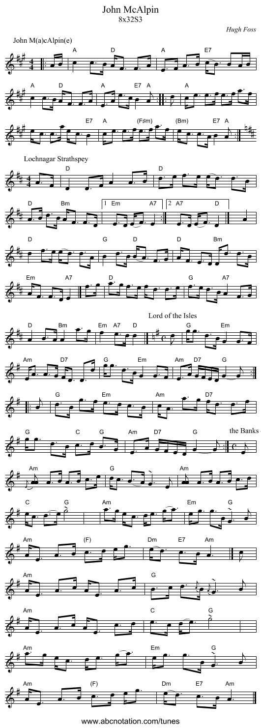 John McAlpin - staff notation