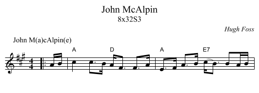 John McAlpin - staff notation