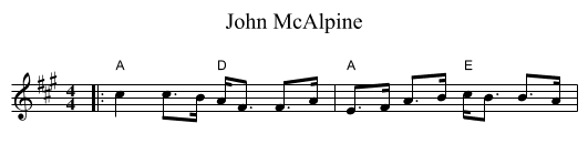 John McAlpine - staff notation