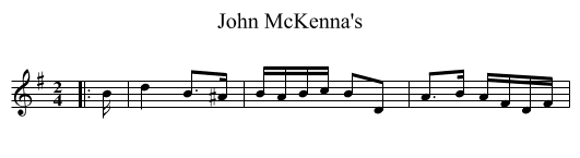 John McKenna's - staff notation