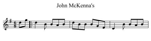 John McKenna's - staff notation