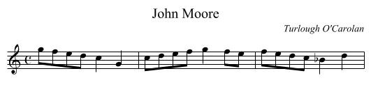 John Moore - staff notation