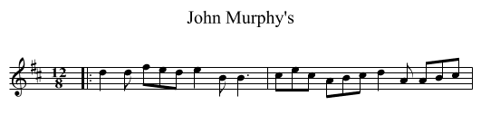 John Murphy's - staff notation