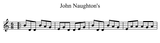 John Naughton's - staff notation
