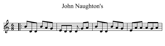 John Naughton's - staff notation