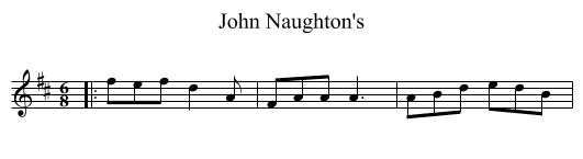 John Naughton's - staff notation