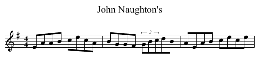 John Naughton's - staff notation