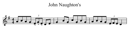 John Naughton's - staff notation