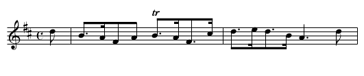 John O' Badenyond. - staff notation