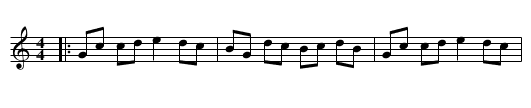 John o' Groat's House - staff notation