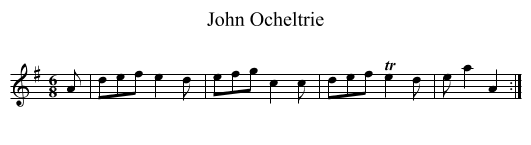 John Ocheltrie - staff notation