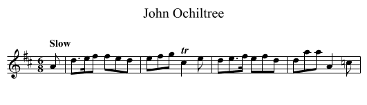 John Ochiltree - staff notation