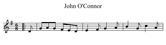 John O'Connor - staff notation