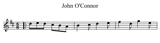 John O'Connor - staff notation