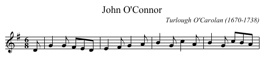John O'Connor - staff notation