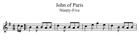 John of Paris - staff notation