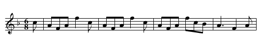 John Paterson's Mare goes foremost - staff notation
