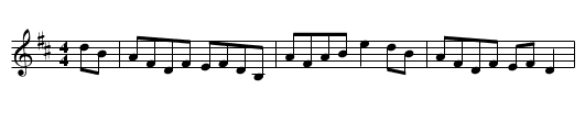 John P.Blessing's Favorite - staff notation