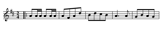 JOHN PEEL GALOP - staff notation