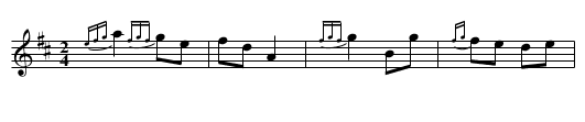 John Peterson's Mare - staff notation