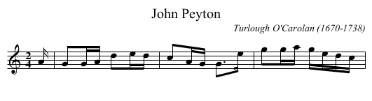 John Peyton - staff notation