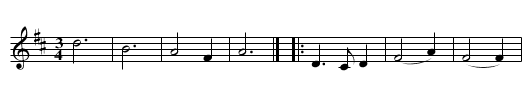 John Robertson's Scottish Waltz - staff notation