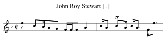 John Roy Stewart [1] - staff notation