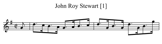 John Roy Stewart [1] - staff notation