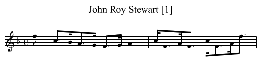 John Roy Stewart [1] - staff notation