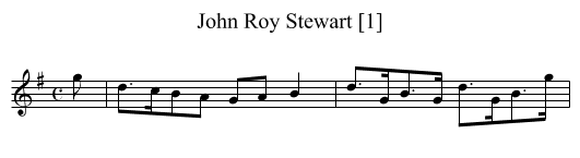 John Roy Stewart [1] - staff notation