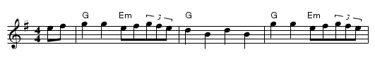 John Ryan's - staff notation