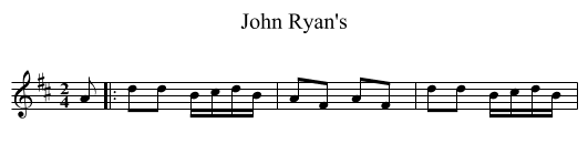John Ryan's - staff notation