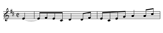 John Sharp's Hornpipe - staff notation