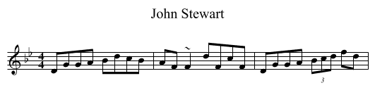 John Stewart - staff notation