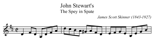 John Stewart's - staff notation